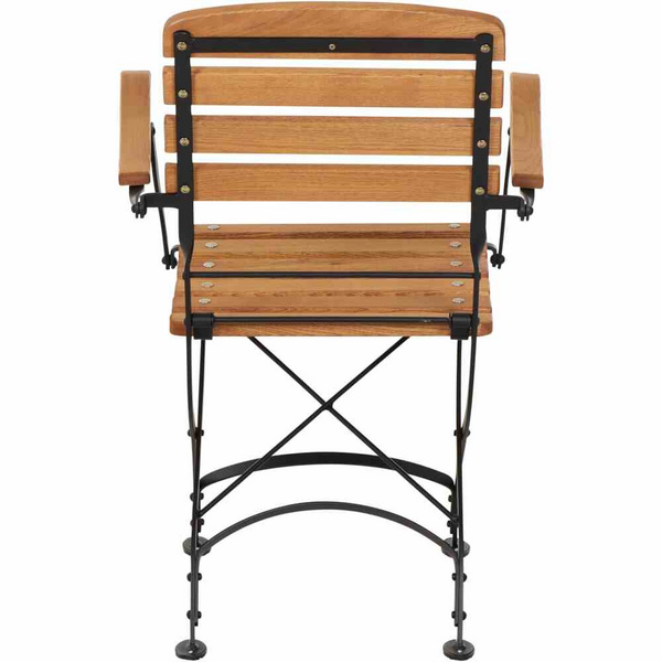 Peru III Klappsessel Gest. schwarz/Robinie