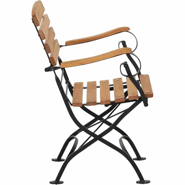 Peru III Klappsessel Gest. schwarz/Robinie