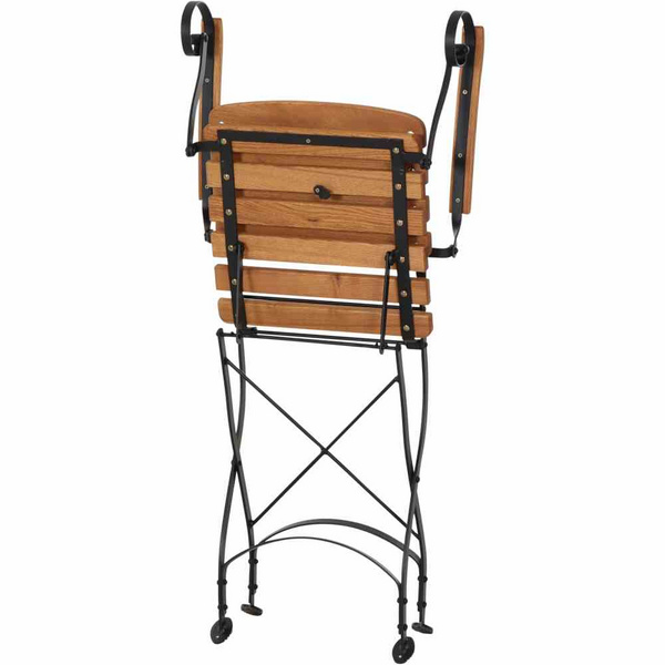 Peru III Klappsessel Gest. schwarz/Robinie