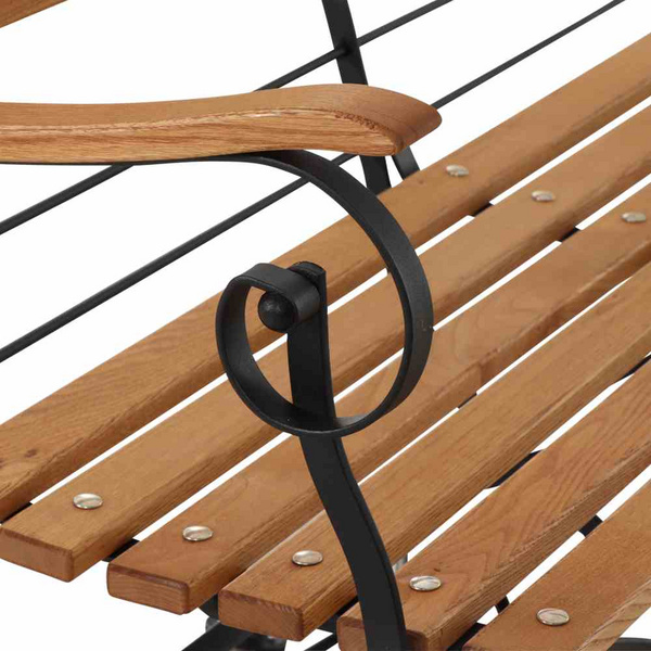 Peru III 2er Klappbank Gest. schwarz/Robinie