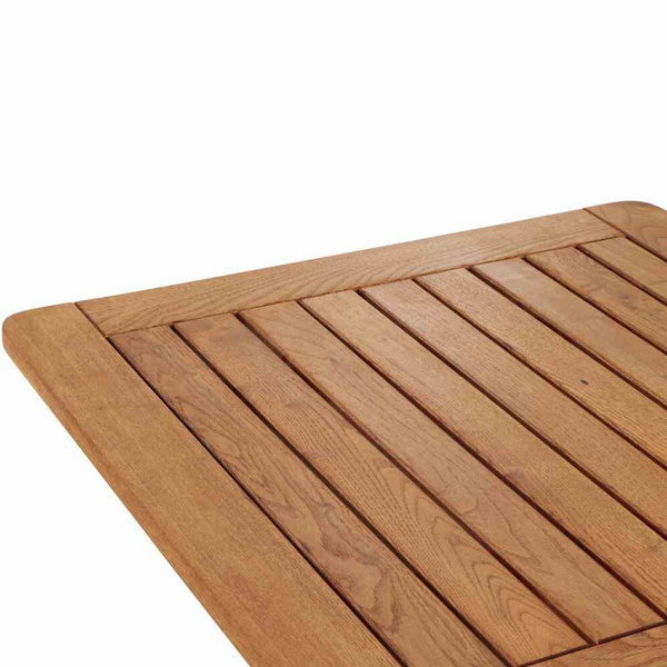 Peru III Klapptisch 80x80 Gest. Stahl schwarz, Tischpl. aus Robinienholz