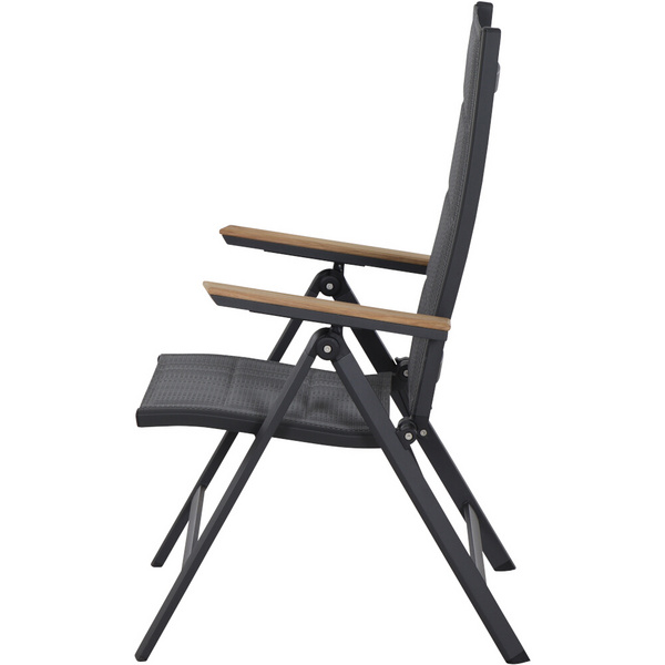 Tesoro Klappsessel Alu, Textil, Teak