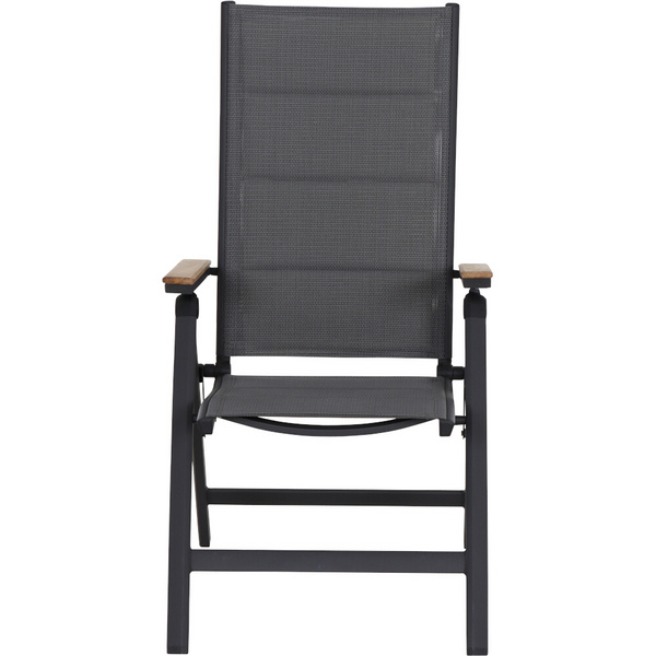 Tesoro Klappsessel Alu, Textil, Teak