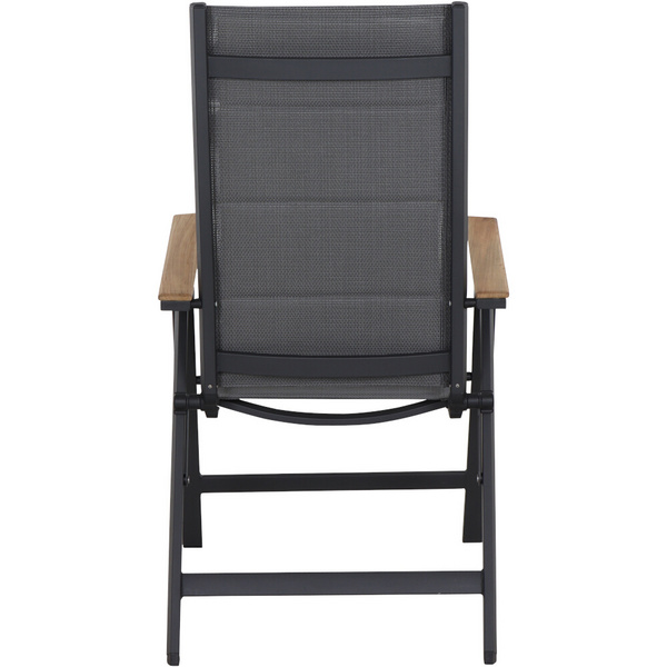 Tesoro Klappsessel Alu, Textil, Teak