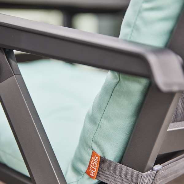 ATRIA Sesselauflage 123cm Einfarbiges Design in Wasabi-Farbe, 100% recyc. Polyester