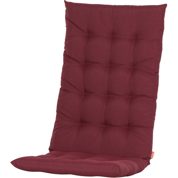 ATRIA Sesselauflage 123cm Einfarbig rotes Design, 100% recycelter Polyester