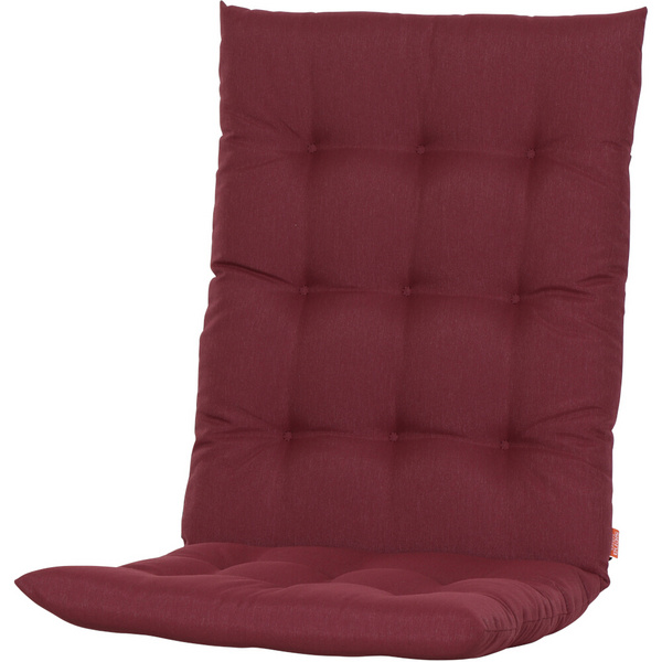 ATRIA Sesselauflage 110cm Einfarbig rotes Design, 100% recycelter Polyester