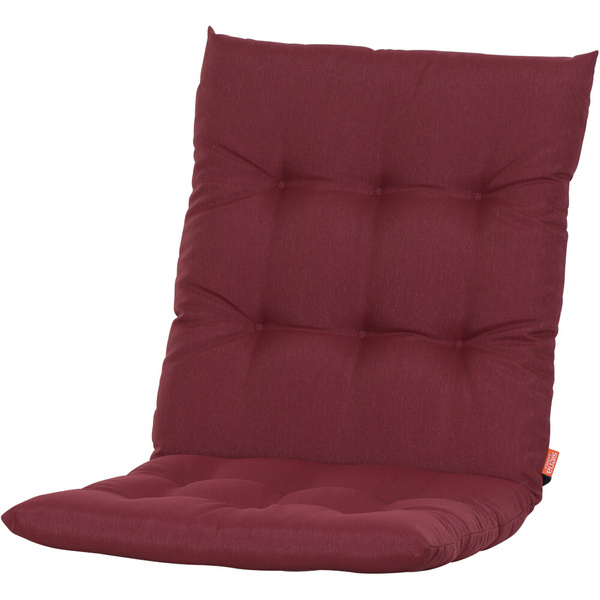 ATRIA Sesselauflage 100cm Einfarbig rotes Design, 100% recycelter Polyester