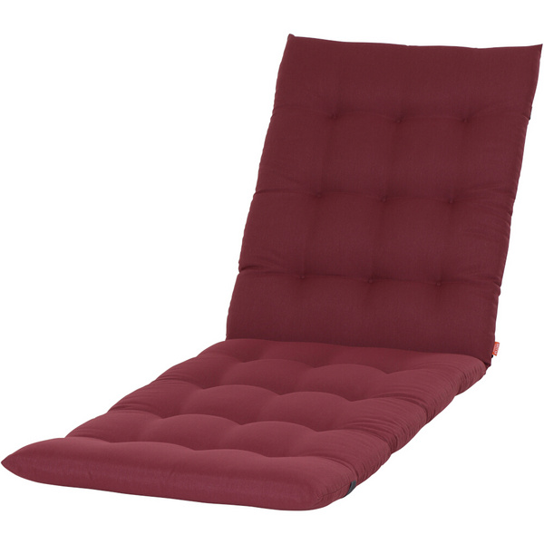 ATRIA Liegenauflage 200cm Einfarbig rotes Design, 100% recycelter Polyester
