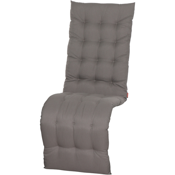 ATRIA Relaxauflage 170cm Einfarbiges Taupe-Design, 100% recycelter Polyester