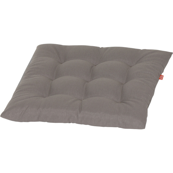ATRIA Sitzkissen/Hockerauflage 48x48cm Einfarbiges Taupe-Design, 100% recycelter Polyester