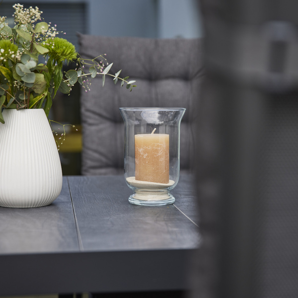 ATRIA Sesselauflage 123cm Einfarbiges Design in anthrazit, 100% recycelter Polyester