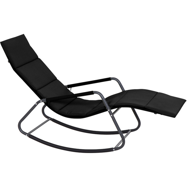 Aliano, Black Schaukelliege mit Kissen