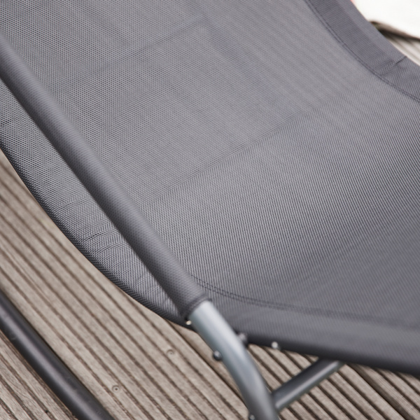 Aliano, Black Schaukelliege mit Kissen