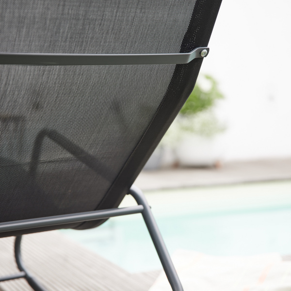 Aliano, Black Schaukelliege mit Kissen