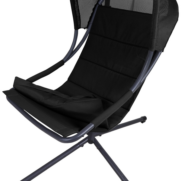 LAGOMA Hängesessel, Black inklusive Kissen