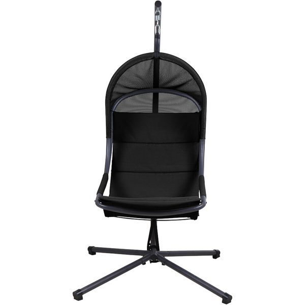 LAGOMA Hängesessel, Black inklusive Kissen