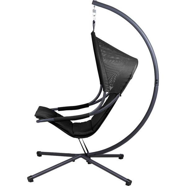 LAGOMA Hängesessel, Black inklusive Kissen