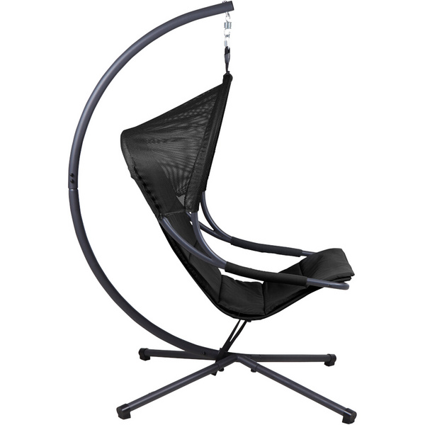 LAGOMA Hängesessel, Black inklusive Kissen