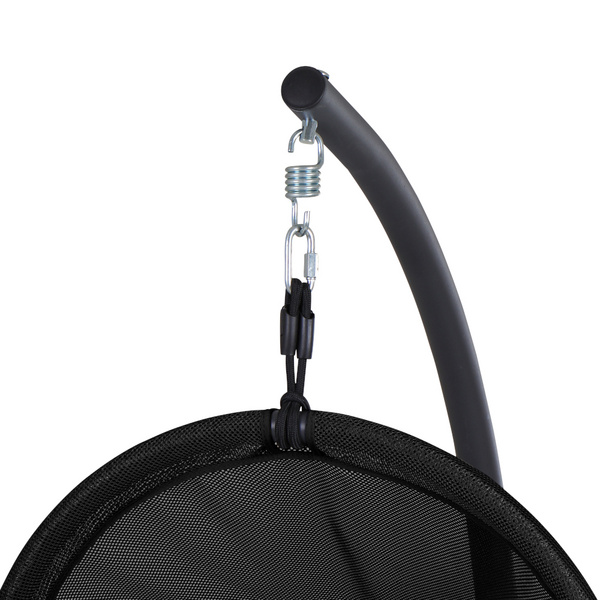 LAGOMA Hängesessel, Black inklusive Kissen