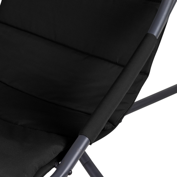 LAGOMA Hängesessel, Black inklusive Kissen