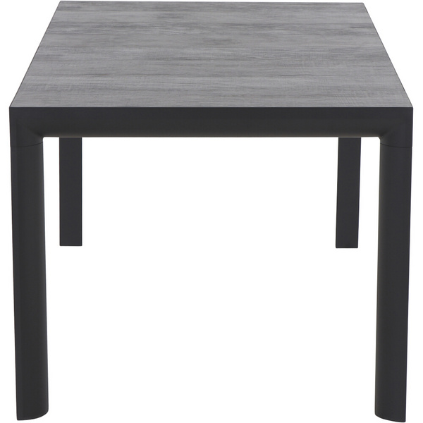 Ancona Tisch 160,5x90cm Alu, matt anthraz., Keramikleisten