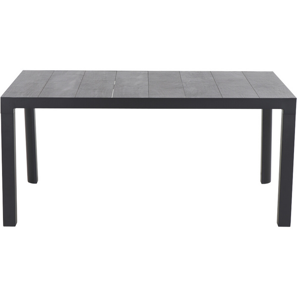 Ancona Tisch 160,5x90cm Alu, matt anthraz., Keramikleisten