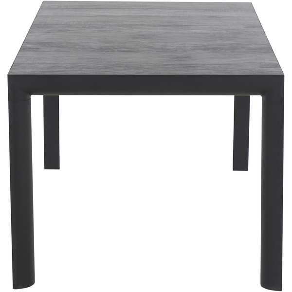 Ancona Tisch 160,5x90cm Alu, matt anthraz., Keramikleisten