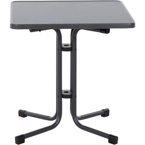 Paco Klapptisch 70x70 matt anthrazit Stahl/Melamin