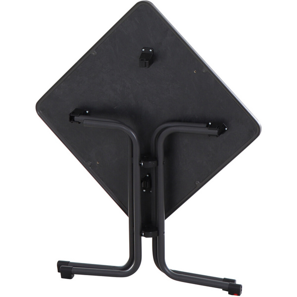 Paco Klapptisch 70x70 matt anthrazit Stahl/Melamin