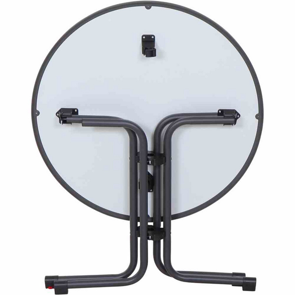 Paco Klapptisch Ø80cm matt anthrazit Stahl/Melamin