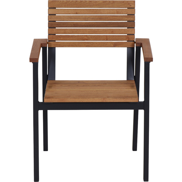 Bozen Stapelsessel Alu graphit, Robinie