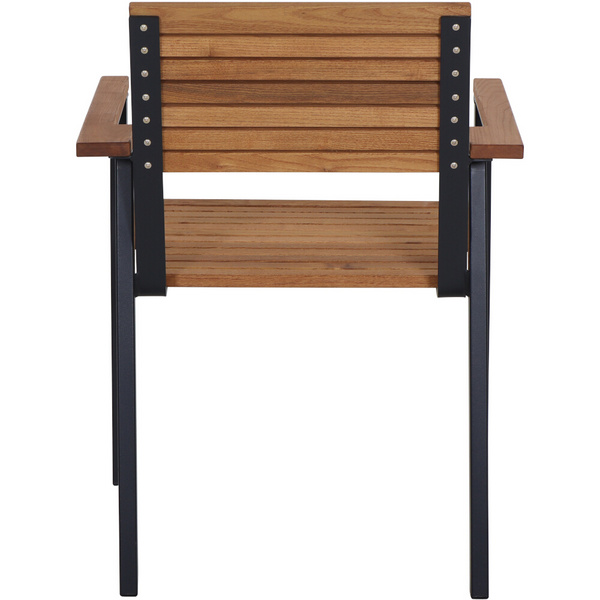 Bozen Stapelsessel Alu graphit, Robinie