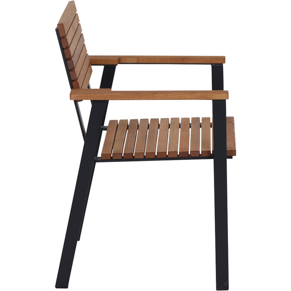 Bozen Stapelsessel Alu graphit, Robinie