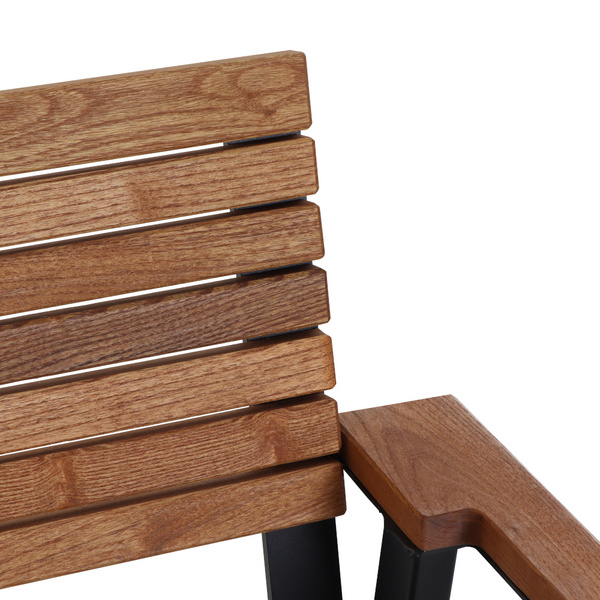 Bozen Stapelsessel Alu graphit, Robinie