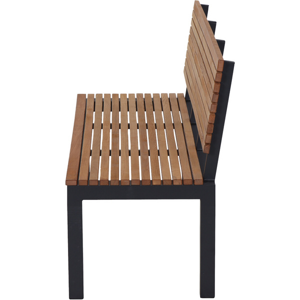 Bozen 2er Bank Alu graphit, Robinie