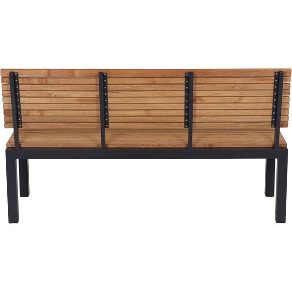 Bozen 2er Bank Alu graphit, Robinie