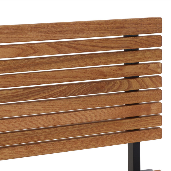 Bozen 2er Bank Alu graphit, Robinie