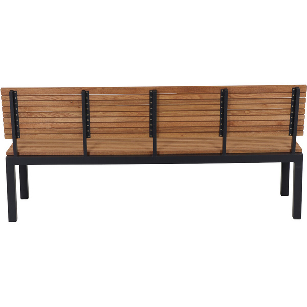 Bozen 3er Bank Alu graphit, Robinie