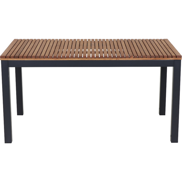 Bozen Tisch 160x90cm Alu graphit, Robinie