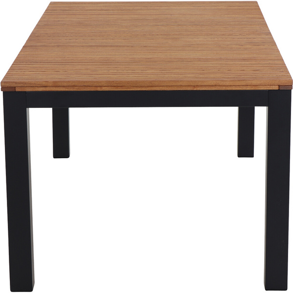 Bozen Tisch 220x100cm Alu anthrazit, Robinie