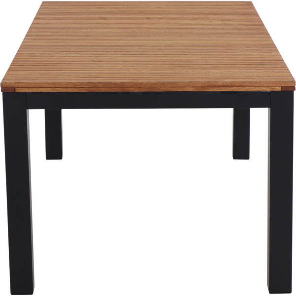 Bozen Tisch 220x100cm Alu anthrazit, Robinie