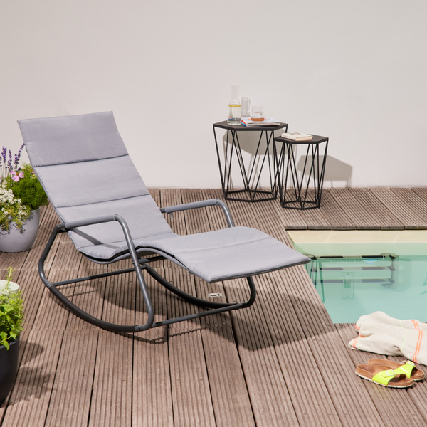 Aliano, Blue Schaukelliege mit Kissen