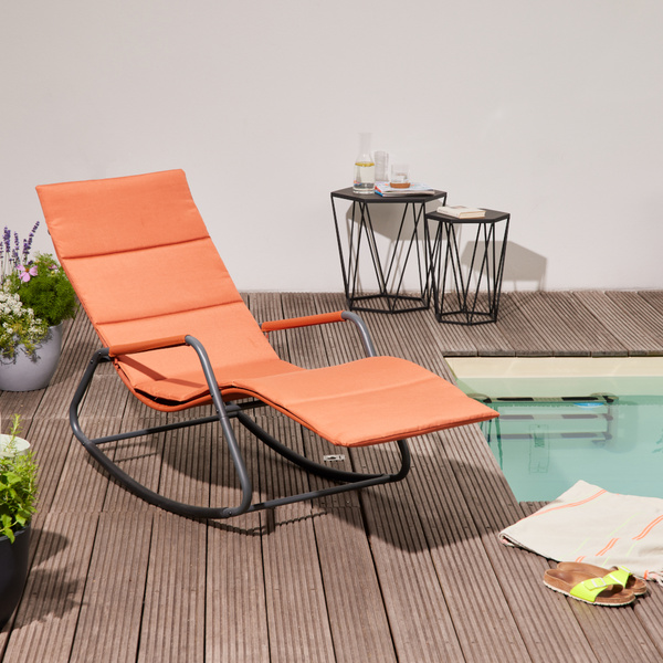 Aliano, Red Schaukelliege mit Kissen