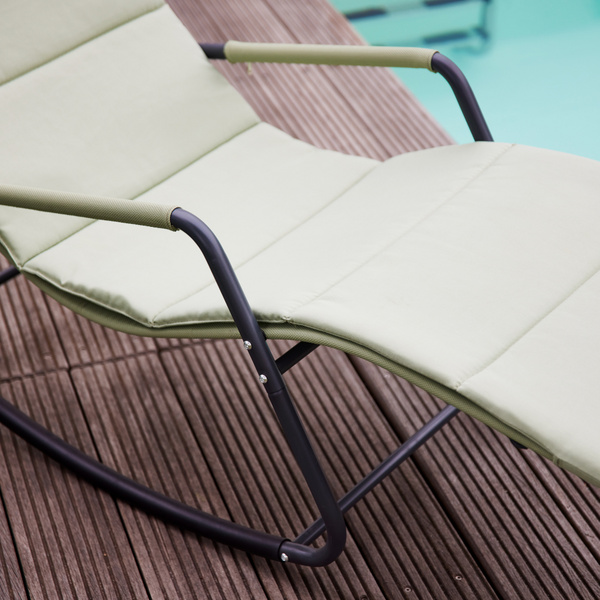 Aliano, Green Schaukelliege mit Kissen