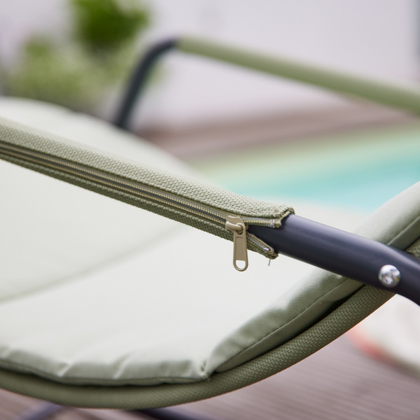 Aliano, Green Schaukelliege mit Kissen