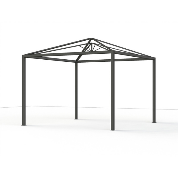 Comuna Pergola Basis 315x315x301cm, Gest. Alu pulver in anthrazit