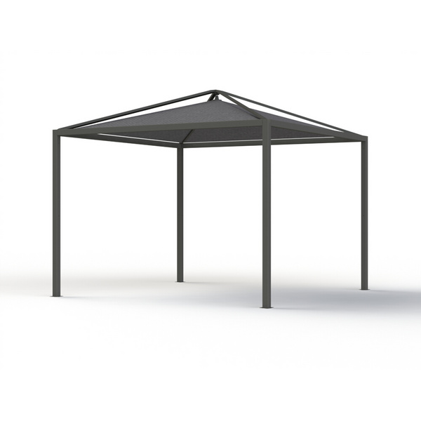 Comuna Pergola Basis 315x315x301cm, Gest. Alu pulver in anthrazit