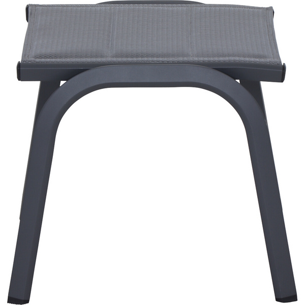 Tesoro Hocker, padded Alu-anthrazit, Ranotex®-Gewebe royal-grey