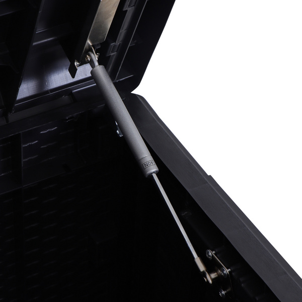 Kissenbox Portonovo 350 Liter Rattan/Holzoptik, Kunststoff anthrazit